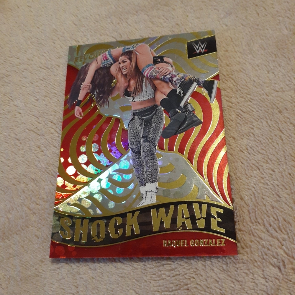 2022 Revolution WWE Raquel Rodriguez Shock Wave Prizm Refractor